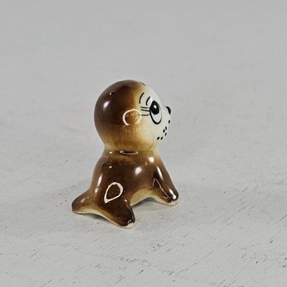 Vintage Bug House Bone China Bay Seal Sea Lion Miniature Figurine - Picture 5 of 8